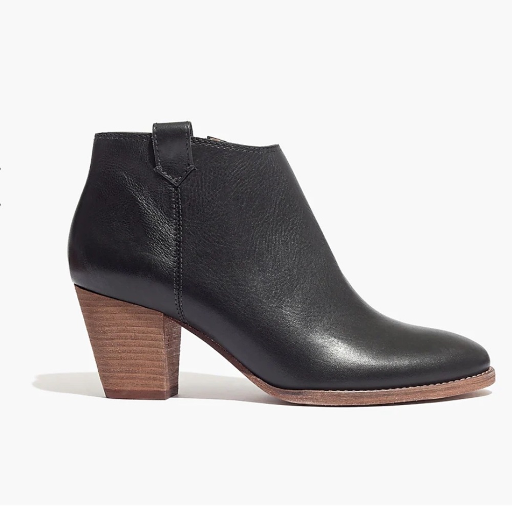 Madewell “The Billie Boot” in Black Leather